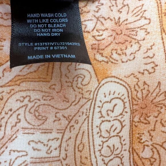 Kate & Lily women's deep V neck long sleeve maxi chiffon dress sz 14 - Picture 5 of 8